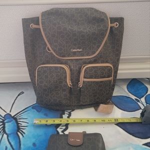 Calvin kline bookbag and wallet